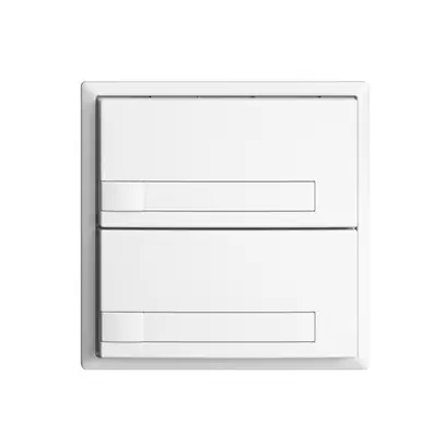 Pulsante KNX RGB EDUE, 250mW, s.LED, c.inserto carta, 2×pulsante, 1×tasto, bi 