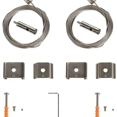 Sospensioni di cavo SLV per binari conduttori EUTRAC/S-TRACK/1-fase, 5000mm, 2pz 