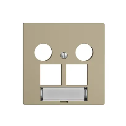 Kit de recouvrement Edue F, p.prise multimédia EASYNET, p.2×RJ45 S-One, sand 