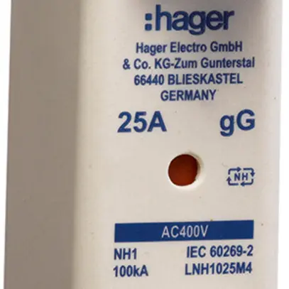 NH-Sicherung Hager DIN1c 400VAC 32A gG/gL Doppelkennmelder rostgeschützt 