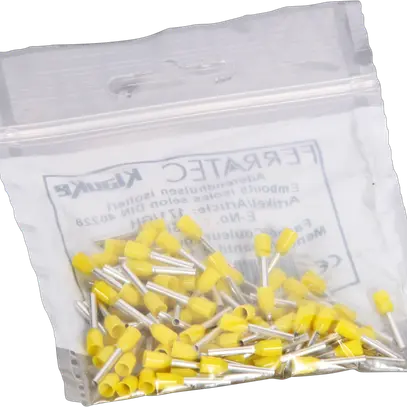Embout de câble type A isolé 1mm²/10mm jaune 