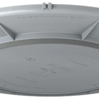 Plaque frontale HaloX 250 pour béton apparent, découpe au plafond Ø180mm 