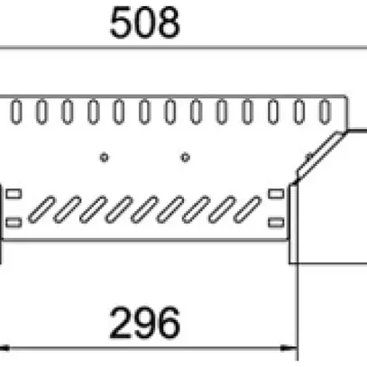 Sortie en T BET RAA 85×300mm acier zingué en continu 