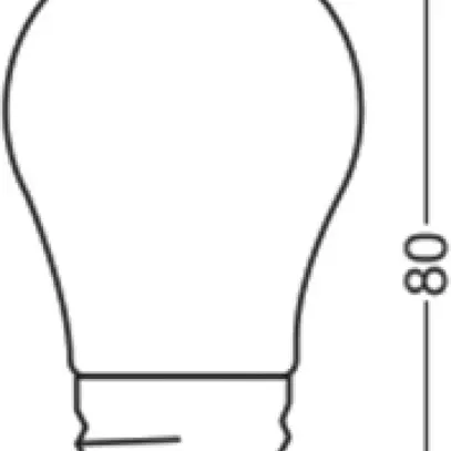 Lampada LED LEDVANCE CLASSIC P E27 1.8W 250lm 827 REG opaco Ø45×80mm 