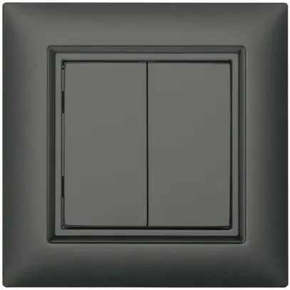 Poussoir RF AP ALADIN EnOcean EDIZIOdue, 2-fois, gris foncé 