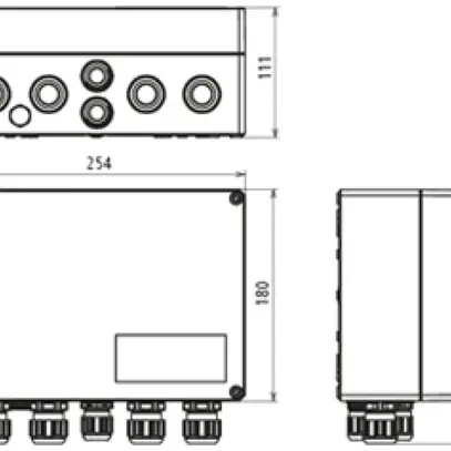 Scatola di raccordo generatore DEHN SE DCU 2 YPV 1100 2M 2S 