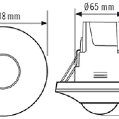 UP-Präsenzmelder ESYLUX PD-C 360bt/8 APC10 PS plus DALI-2 schwarz 
