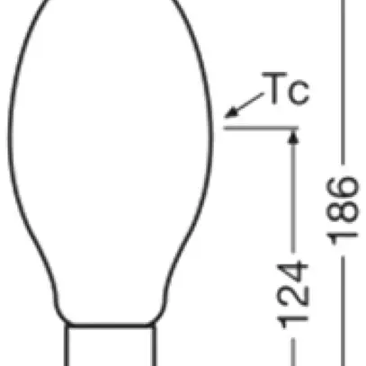 Lampada LED LEDVANCE HQL FIL P E27 9.7W 1800lm 2700K opaco 186mm 