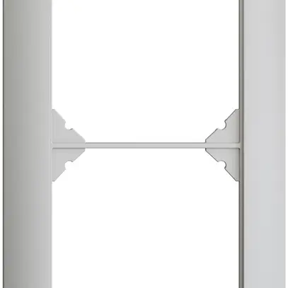 Telaio di copertura EDIZIOdue 1×2 grigio chiaro 