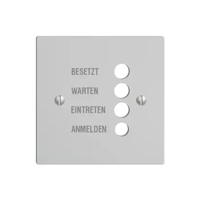 Placca frontale EDIZIOdue grigio chiaro, tedesco 