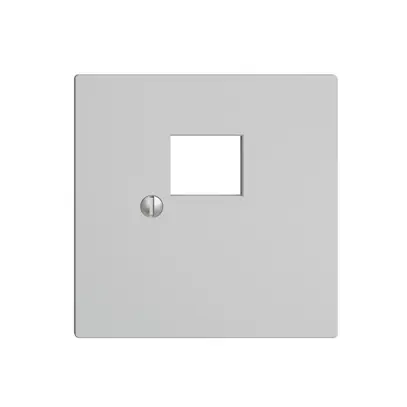 Placca frontale 1×RJ45 grigio chiaro, EDIZIOdue R&M swissline 