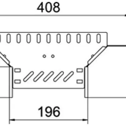 Uscita a T BET RAA 110×200mm acciaio zincato a nastro 