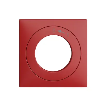 Kit frontal EDIZIOdue 0<-1 60×60mm berry pour interr.à clé 
