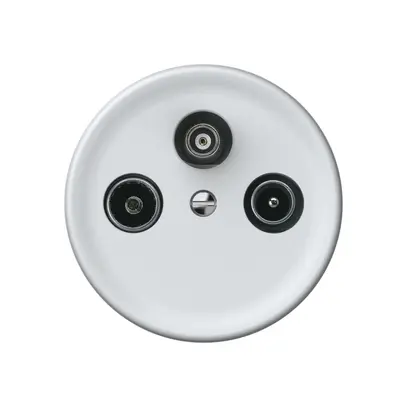Presa antenna TV-R-SAT origin cassetta passante 5.5dB bianco 
