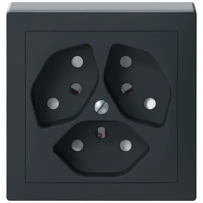 Prise AP SIDUS 3×T13 anthracite 