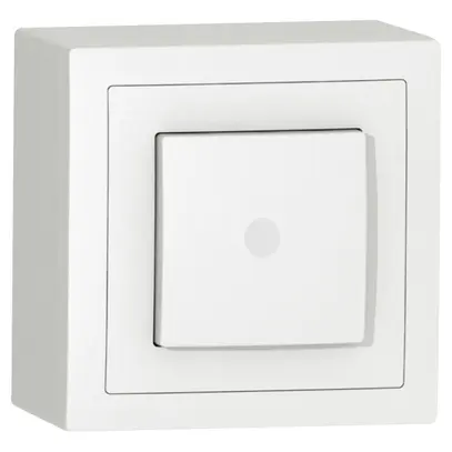 Interrupteur lumineux AP SIDUS A 3/1L blanc 