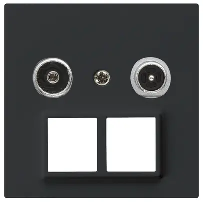 Presa multimedia kallysto R/TV montaggio A 11dB 2GHz nero 