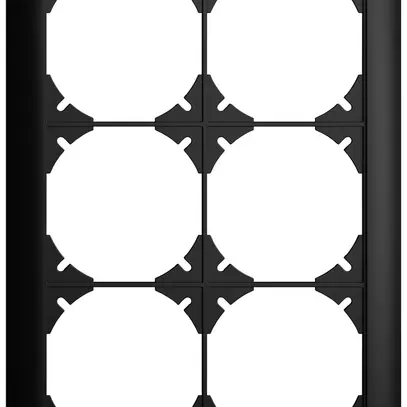 UP-Kopfzeile EDIZIOdue SNAPFIX® 3×2 vertikal 148×208mm schwarz 