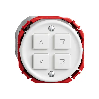 Interruttore tapparelle STANDARDdue Wiser SNAPFIX® 1 scena 4 tasti WLAN bi 