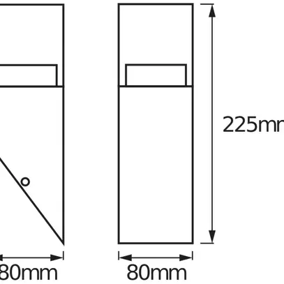 Applique LED LDV ENDURA STYLE CRYSTAL TORCH 4.5W 400lm 3000K acciaio inox 