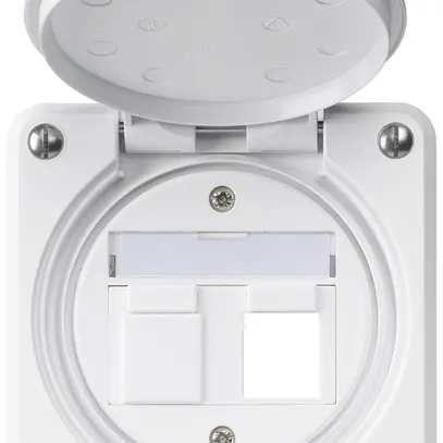 Kit de montage ENC robusto IP55 plat blanc pour 2×Keystone pour combinaison 