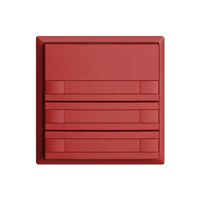 Poussoir ENC KNX 3× EDIZIOdue berry RGB sans LED avec insert papier 