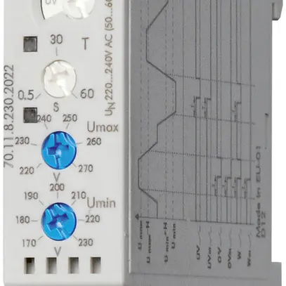 Relais surveillance réseau AMD 1L 220…240VAC 1C 10A 