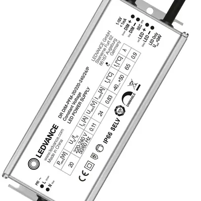 Convertitore LED LDV PERFORMANCE DIM 1…10V, 24V 20W 166×63×38mm IP66 