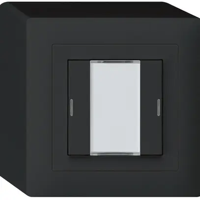 Poussoir AP kallysto KNX 2×noir LED RGB s/e-link 