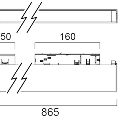 Proiettore LED Sylvania RAXA 22W 2200lm 940 48×83° AD3PH 865mm bianco 