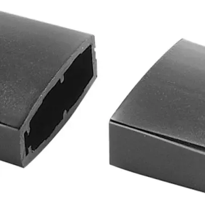 Plaque de fermeture SLV 2 pièces pour EASYTEC II noir 