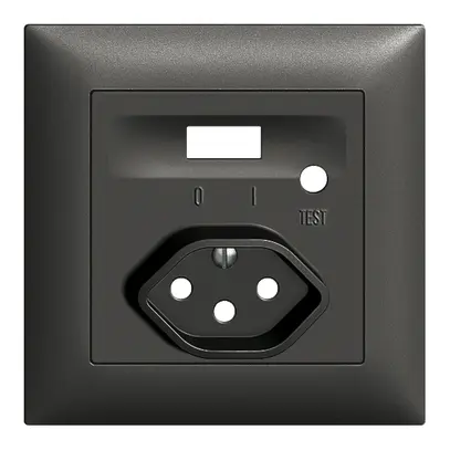 Kit frontale EDIZIOdue per presa FI nero 