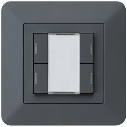 Poussoir ENC kallysto.trend KNX 4×LED RGB s/e-link anthracite 