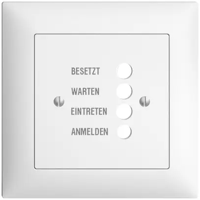 Kit front. INC EDIZIOdue bianco 88×88 per stazion.d.porta 1334.D 