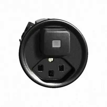 Combinazione lum.6/1L+T23 16A nero FH, con lente, LED giallo 