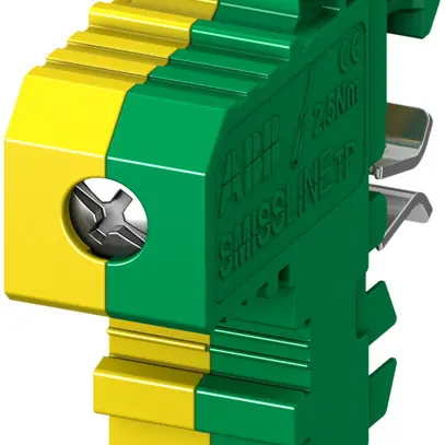 Morsetto d.protezione ABB SMISSLINE TP p.zoccolo supplementare 35mm²verde/giallo 