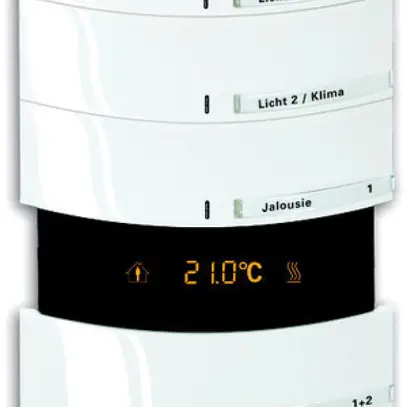 UP-Bedienelement ABB triton RTR KNX, 5-/10-fach, mit IR-Schnittstelle, weiss 