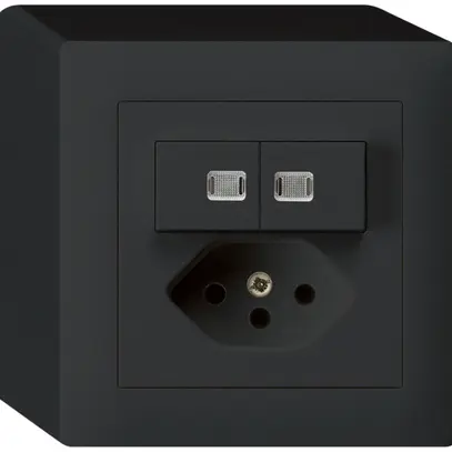 AP-Leuchtkombination 1/3+3/1P+T13 schwarz kallysto 2 Linsen 
