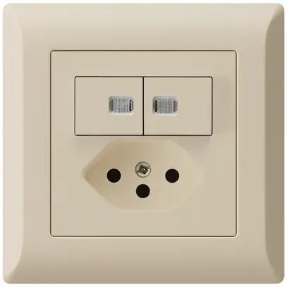 Combinaison lumineuse ENC 2×A-R/1P+T13 kallysto.line beige 2 lentilles 