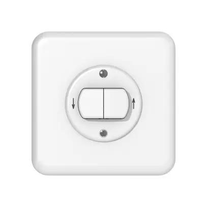 Pulsante per tapparella INC CLASSIC 2C bianco 