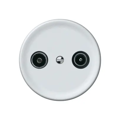 Presa antenna TV-R origin presa terminale 10.5dB bianco 