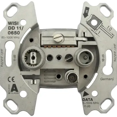Prise de données R/TV DD11 11dB 5…65MHz, sans crampon 