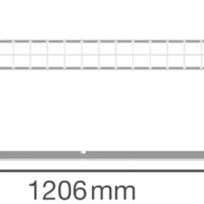Griglia di protezione LEDVANCE LOW BAY FLEX acciaio 1206×119×39mm bianco 