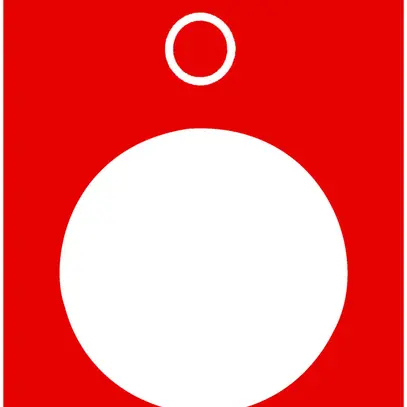Plaquette indicatrice Schneider Electric symbole blanc 