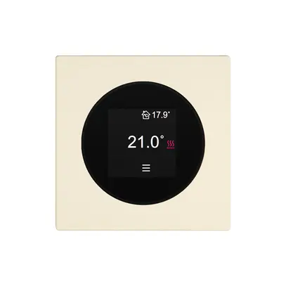 Thermostat d'ambiance EDIZIO.liv SNAPFIX® 230VAC 4…30°C 60×60mm crema 
