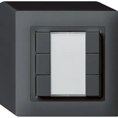 Poussoir universel AP 6×kallysto avec LED anthracite 