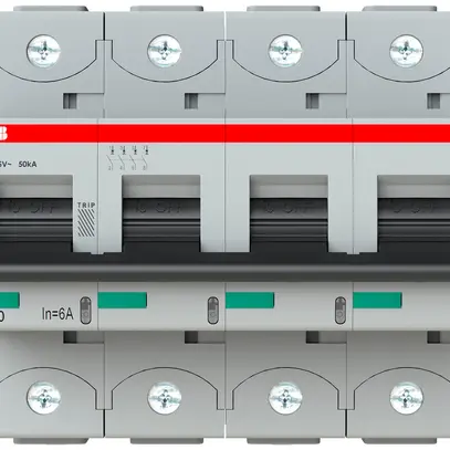 Leitungsschutzschalter ABB S804S-B6 4P 400V B-6A 50kA 6TE 