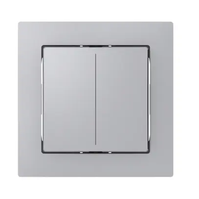 Sensore pulsante ABB Sidus KNX Basic tipo-E, 1/2, alluminio 