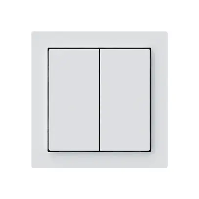 Pulsante KNX Hager BA kallysto A doppio 60×60mm bianco 