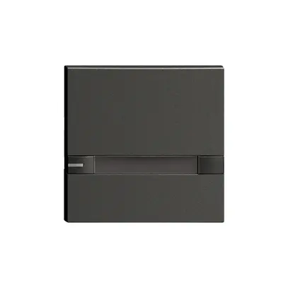 Touche 1/1 KNX/électron.a.LED+ pap.EDIZIOdue comm.2×noir 